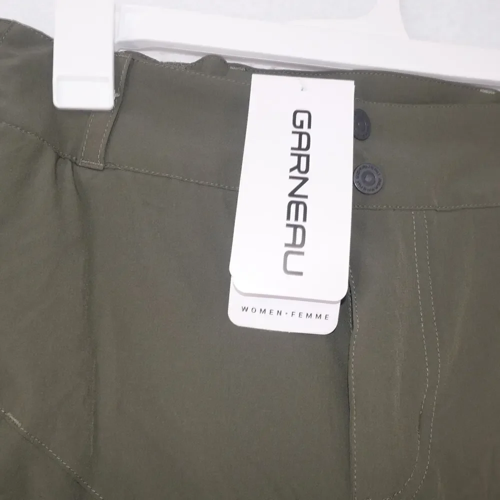 NEW Louis Garneau Women's Large Latitude 2 Shorts Forest Green Cycling Biking
